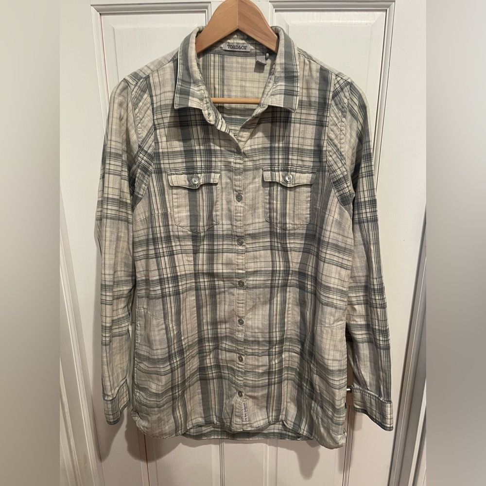 Toad & Co Plaid Women’s Button-Up Shirt M